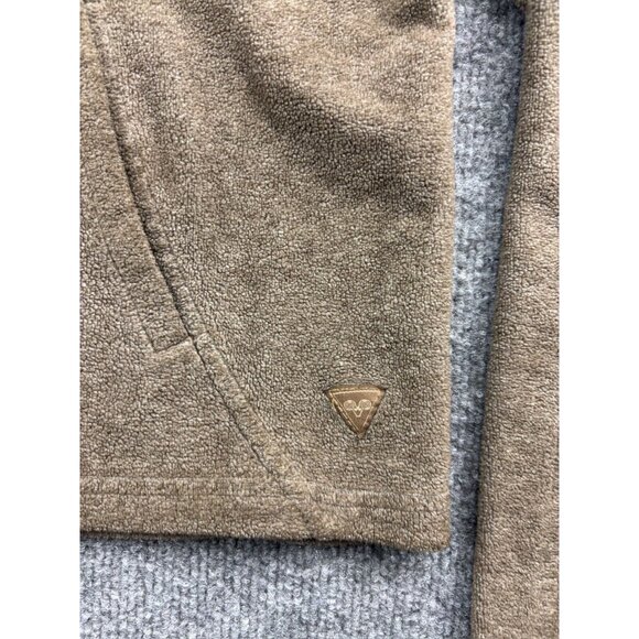 Wooly Bully Pullover Sweatshirt Women's Small Brown Fleece Hooded Pockets Hoodie - Picture 2 of 6